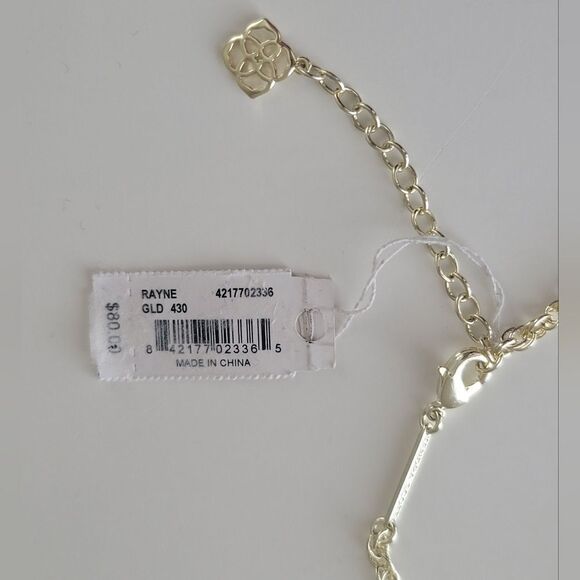 Kendra Scott Necklace Rayne Gold Plated Blue Pendant Tassel Necklace #549 & 550 - Picture 7 of 12